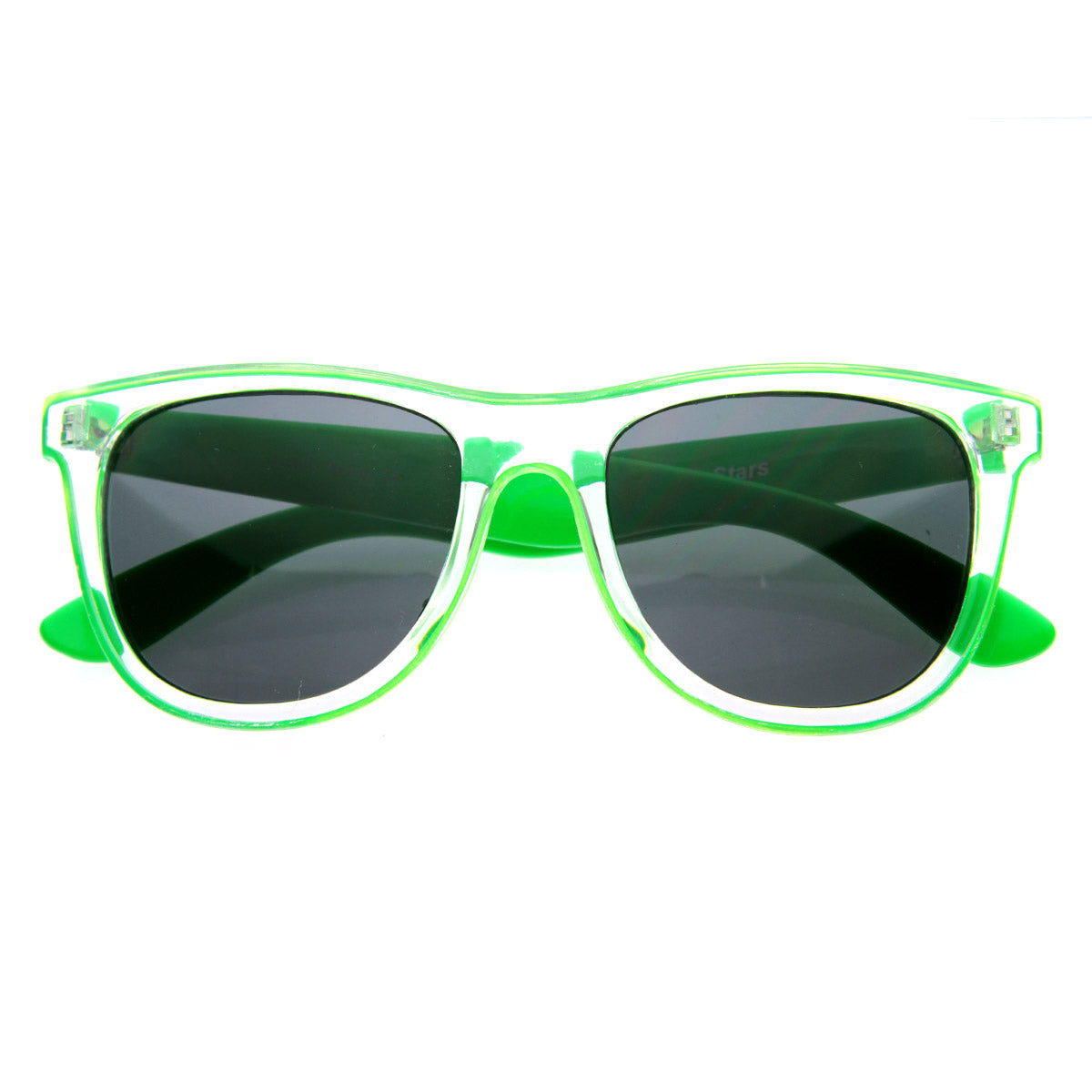 Candy Colorful Jolly Rancher Raver Rolling Transparent Horn Rimmed Sunglasses