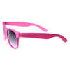 New Matte Rubberized Neon Color Soft Finish Neon Horn Rimmed Sunglasses
