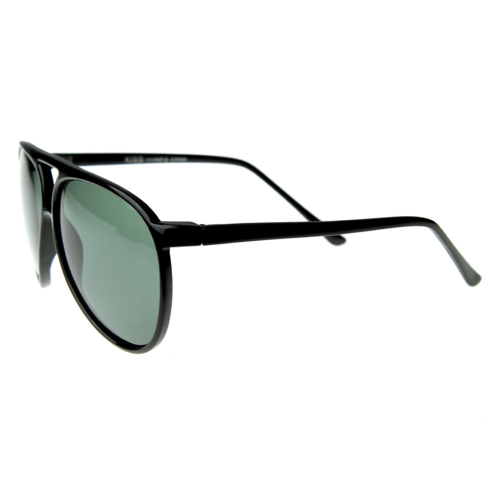 Gafas de sol grandes de aviador de plástico con forma de lágrima