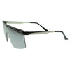 Retro Frameless Shield Sunglasses