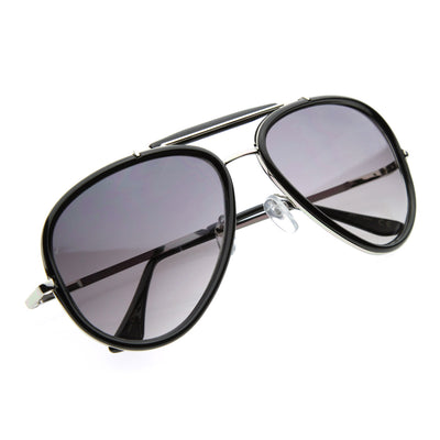 Metal Aviator Sunglasses w Plastic Coat Shades Aviators