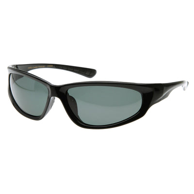 Wide Oval Premium Polarized Sports Frame Sunglasses