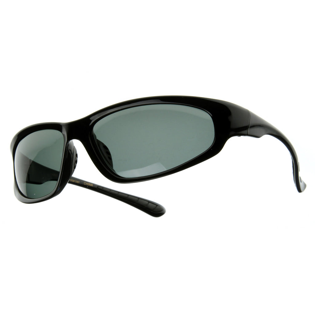 Wide Oval Premium Polarized Sports Frame Sunglasses