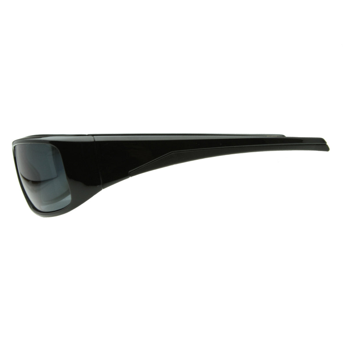 Bold Rectangular Polarized Sports Wrap Sunglasses