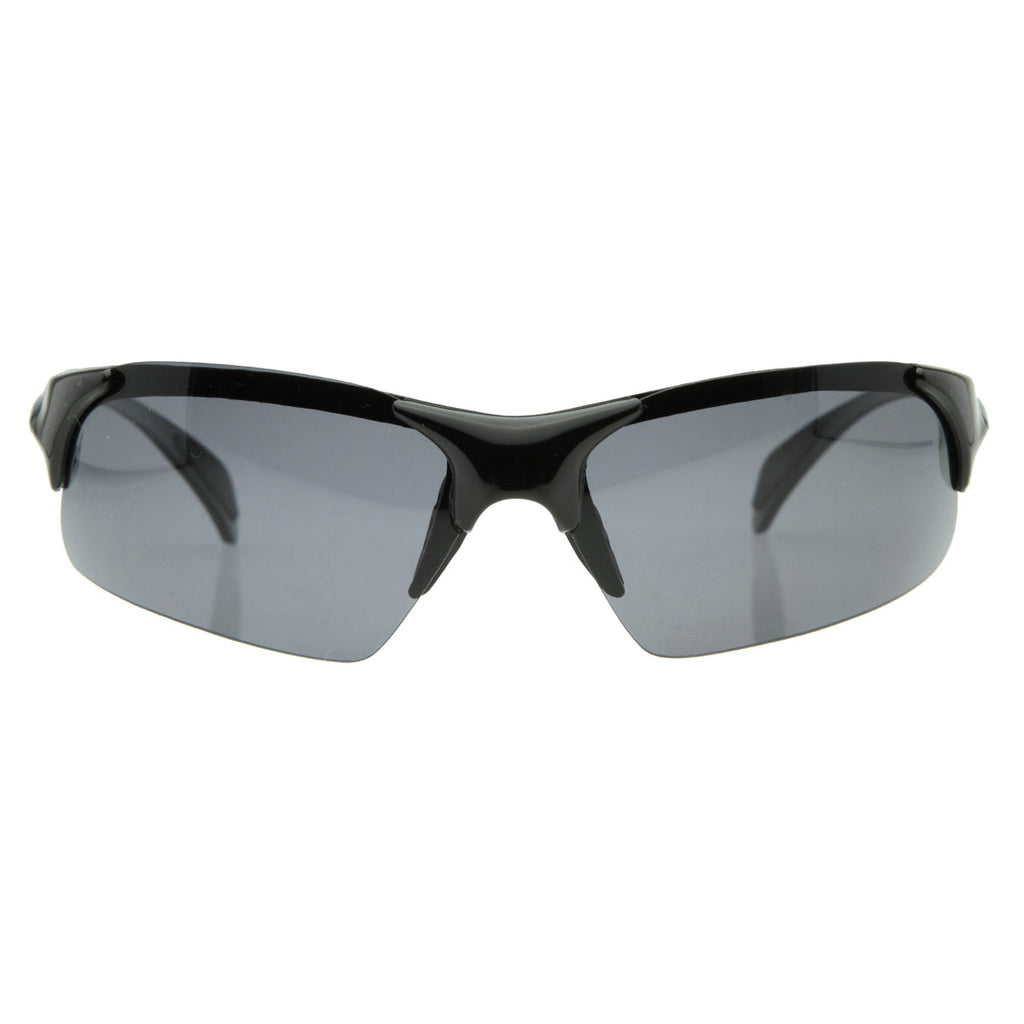 Gafas de sol deportivas envolventes polarizadas sin montura inferior