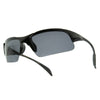 Semi-rimless Polarized Sports Wrap Sunglasses