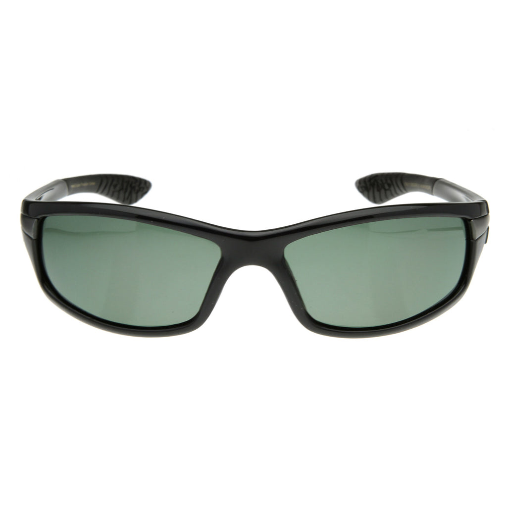 Rectangular Athletic Sports Polarized Sunglasses