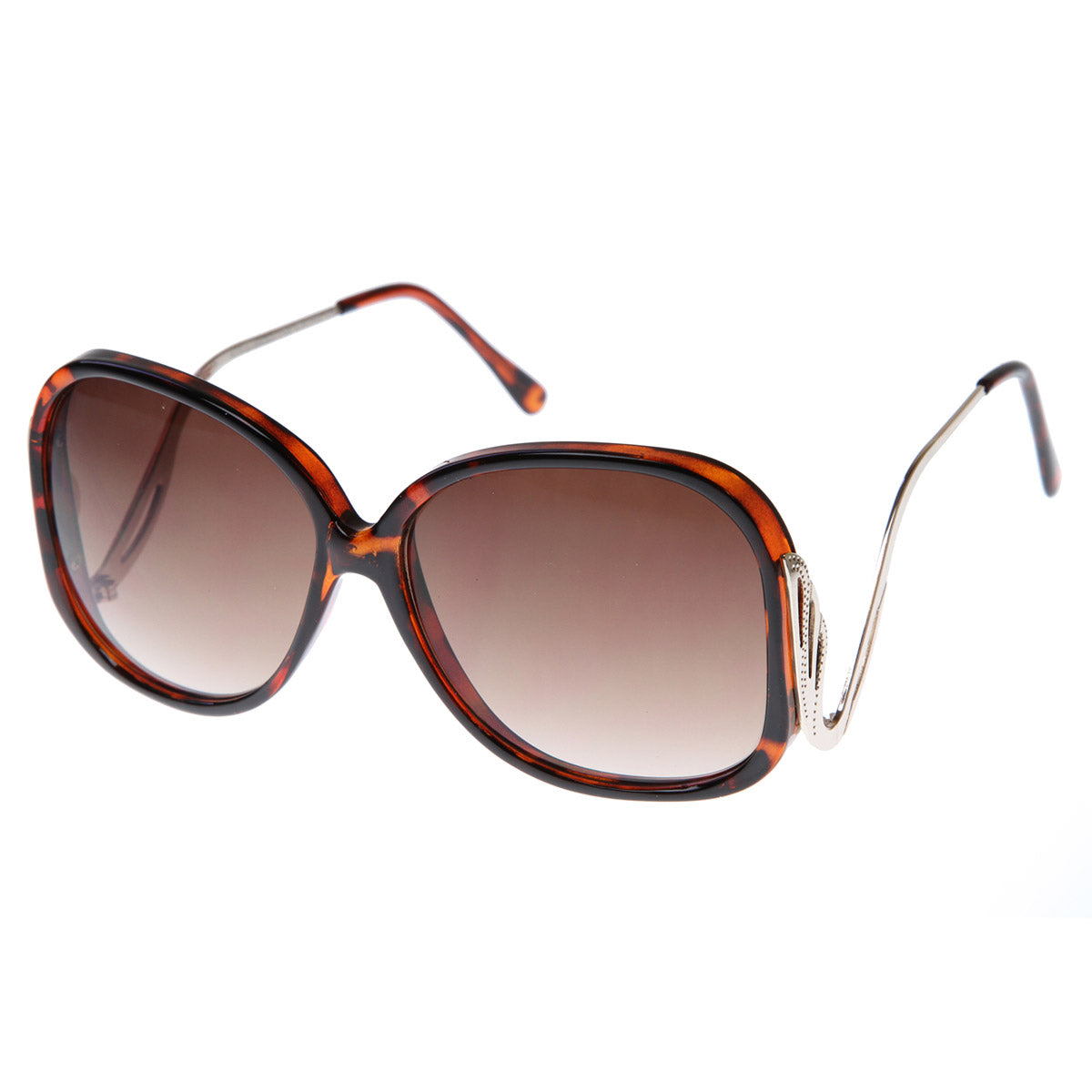 V Shape Temple Cut Out Fashion Square Wholesale Sunglasses