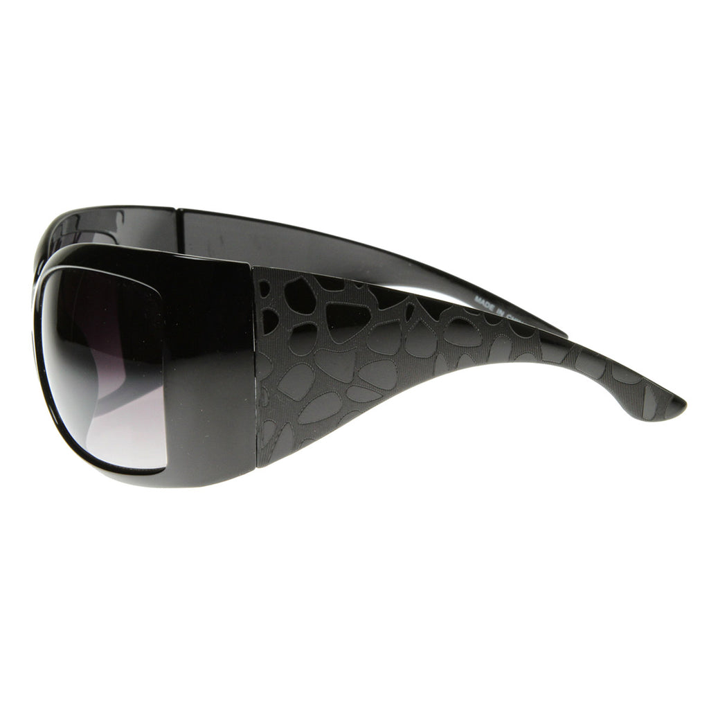 Large  Womens Oversized Wrap Around Sunglasses