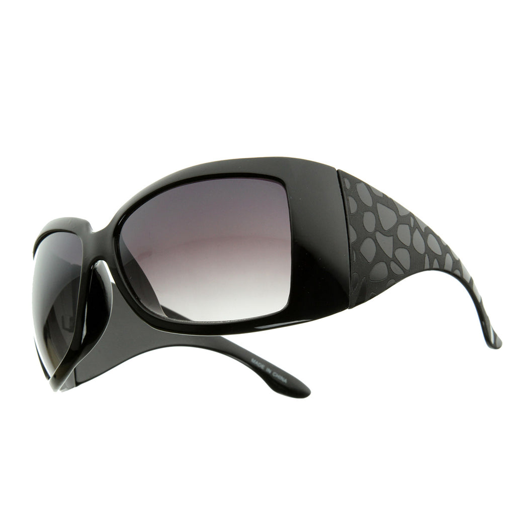 Large  Womens Oversized Wrap Around Sunglasses