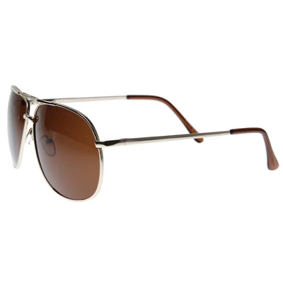 Metal Square Polarized Metal Aviator Sunglasses