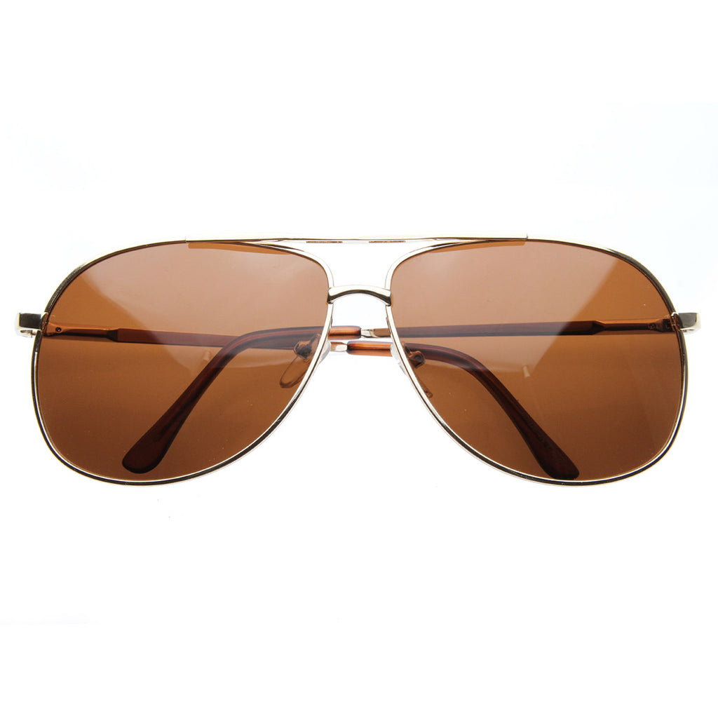 Metal Square Polarized Metal Aviator Sunglasses
