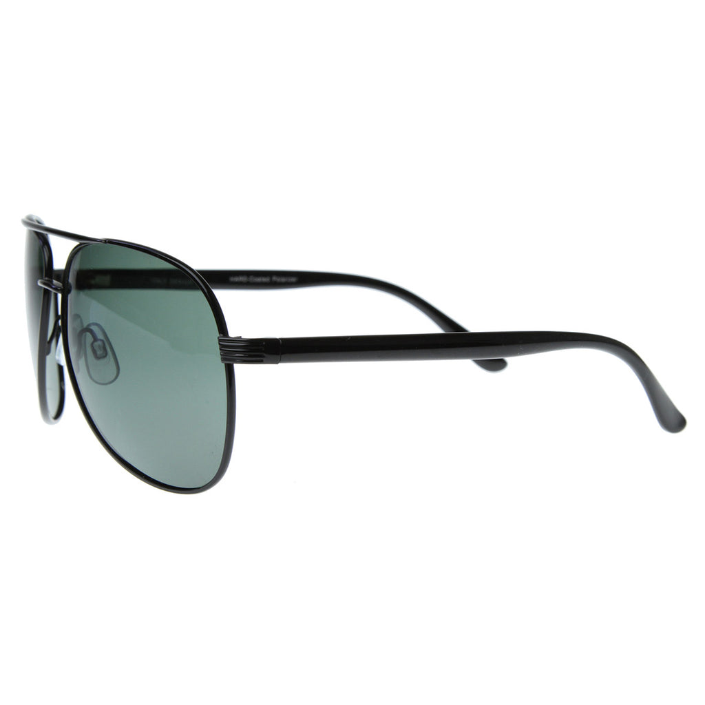 Polarized Large Classic Metal Aviator Sunglasses