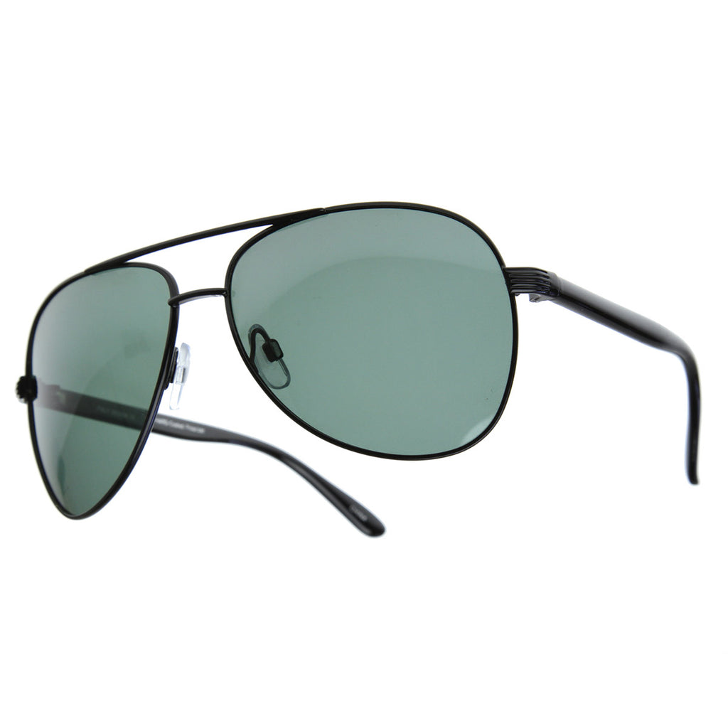 Polarized Large Classic Metal Aviator Sunglasses