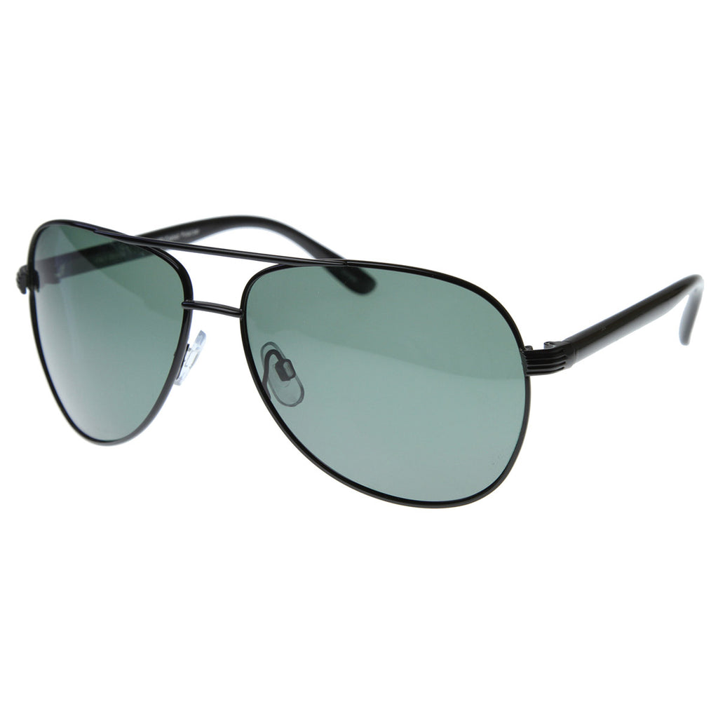 Polarized Large Classic Metal Aviator Sunglasses