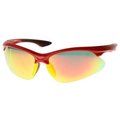 Top Quality TR-90 Semi-Rimless Half Frame Sports Sunglasses UV400 Golf 