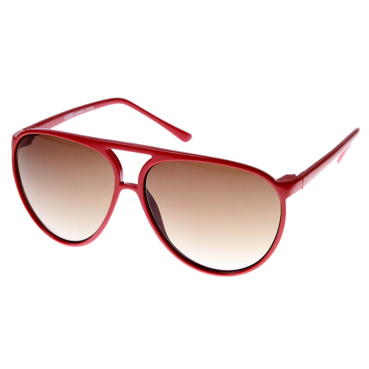 Large Classic Plastic Tear Drop Aviator Sunglasses