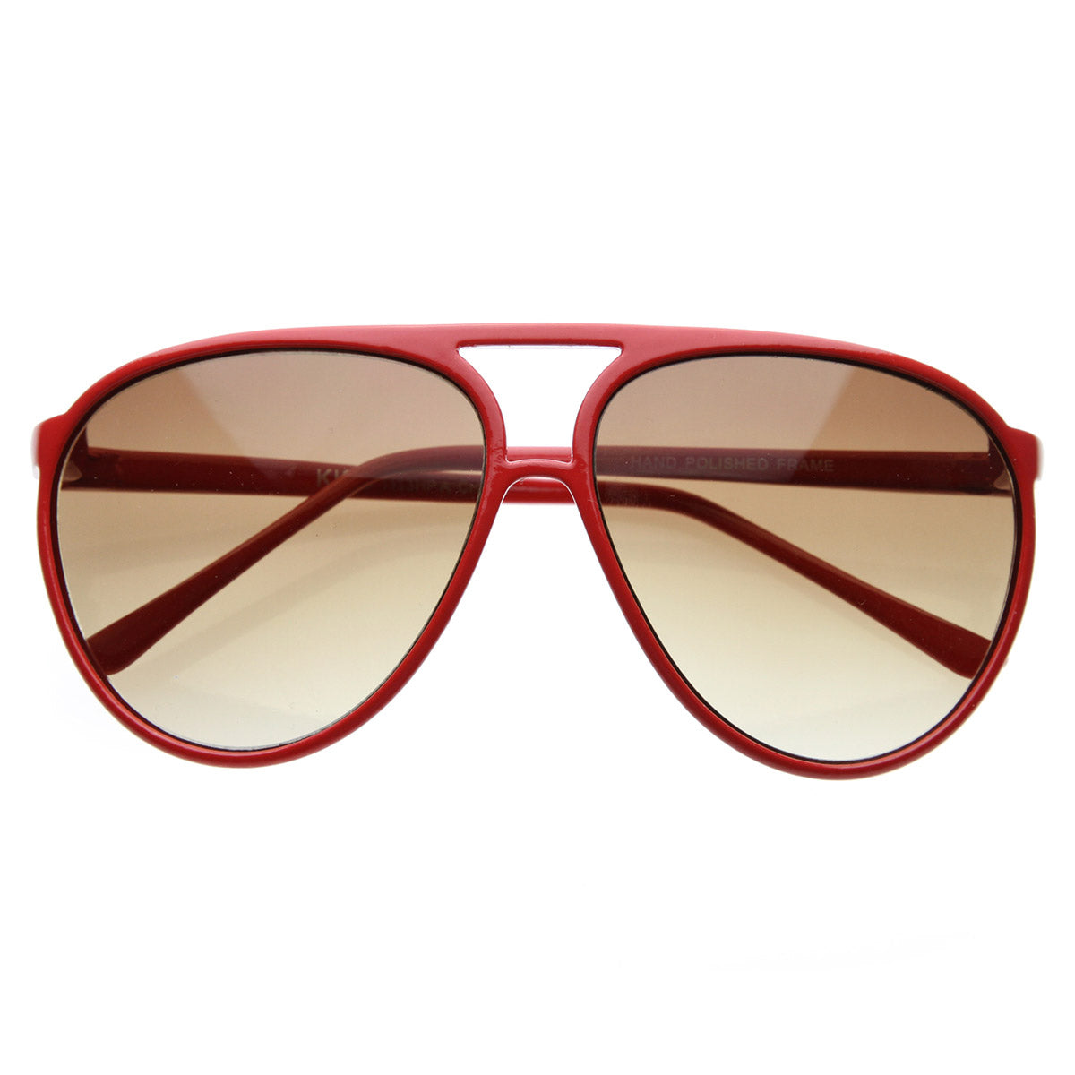 Large Classic Plastic Tear Drop Aviator Sunglasses