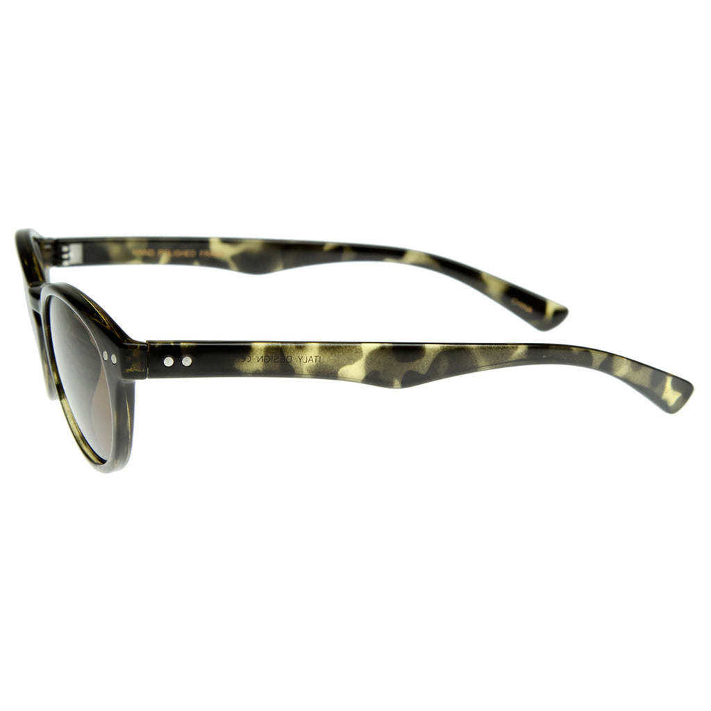 Premium Small P-3 Frame Key Hole Round Sunglasses