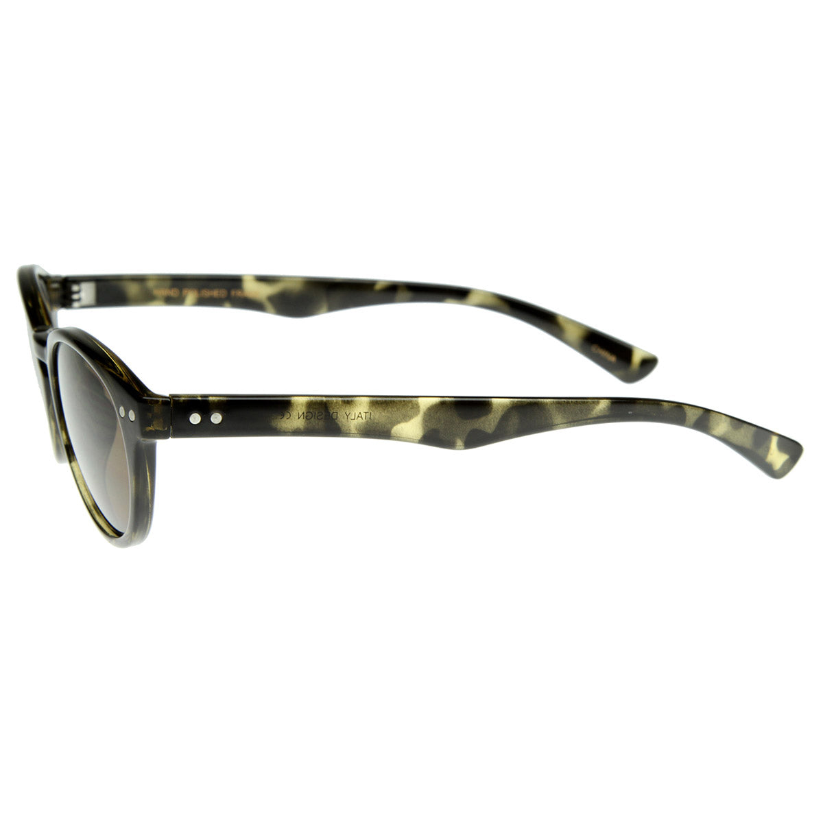 Premium Small P-3 Frame Key Hole Round Sunglasses
