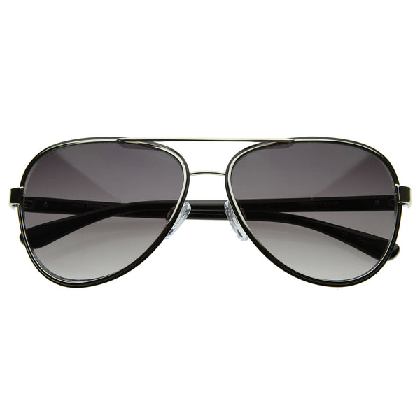 Optical Quality Eyewear Nouveau Metal Crafted Aviator Sunglasses sunglass .la