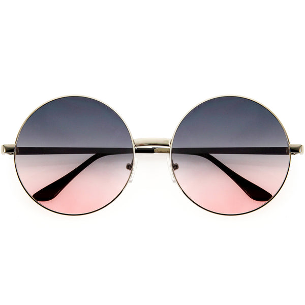 Super Large Oversized Metal Round Circle Sunglasses Sunglassla 