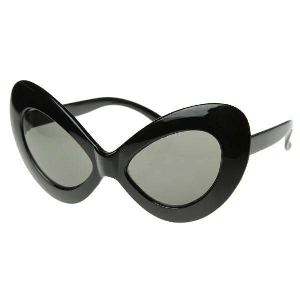 Large Cat Eye High Fashion Mod Oversized Sunglasses