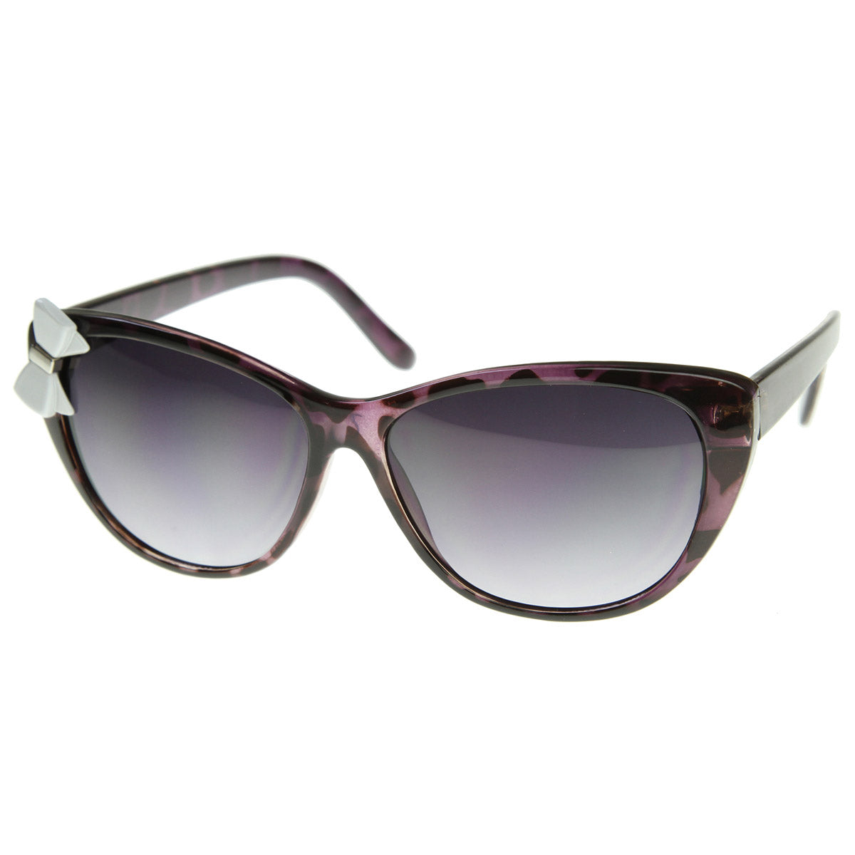 Purple-Demi White Bow