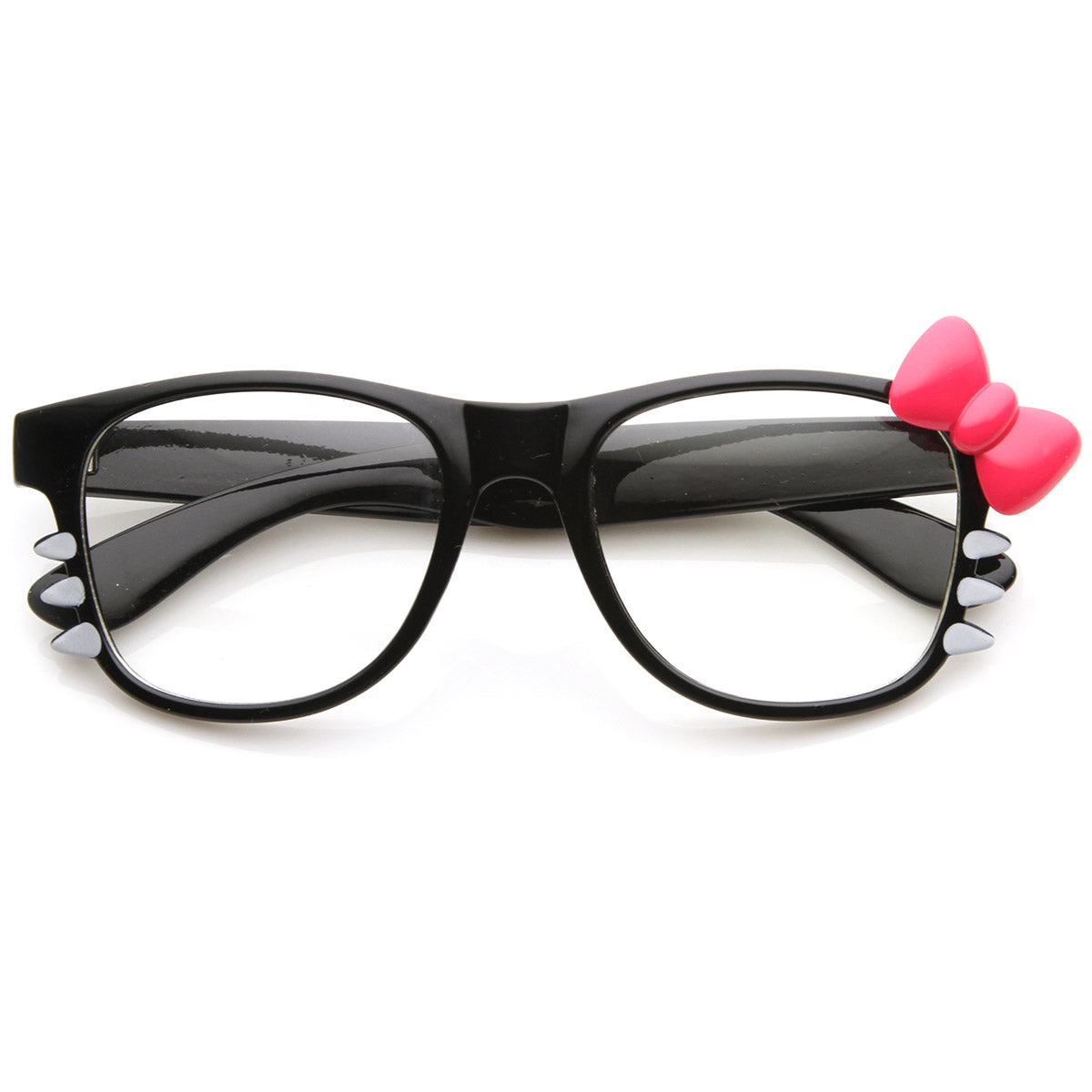 Black Hot-Pink-Bow