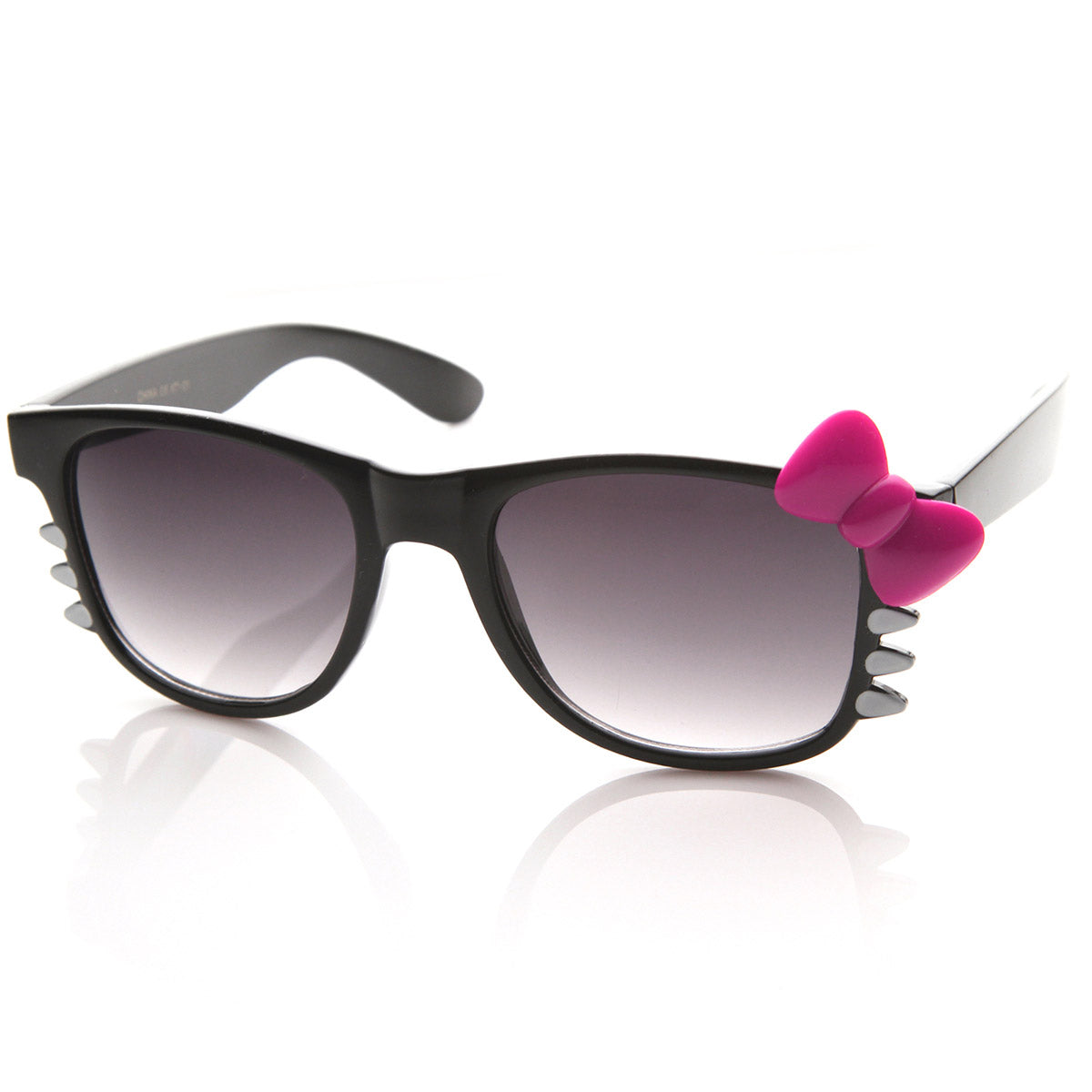 Black Hot-Pink-Bow
