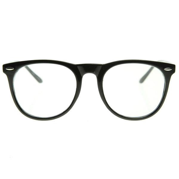 Oversized Large Fashion Clear Lens Round Glasses