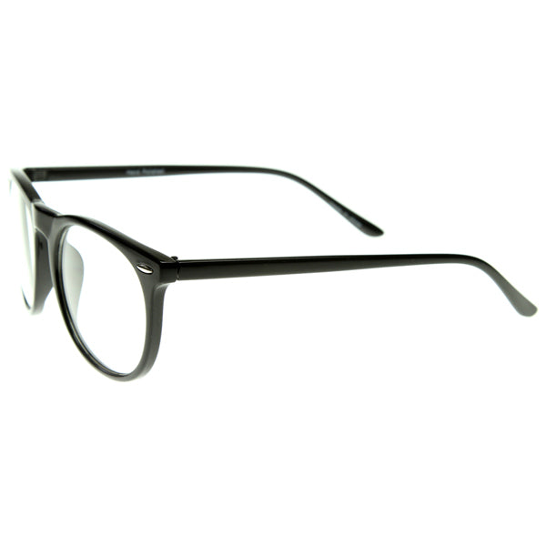 Oversized Large Fashion Clear Lens Round Glasses