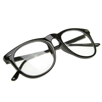 Oversized Large Fashion Clear Lens Round Glasses