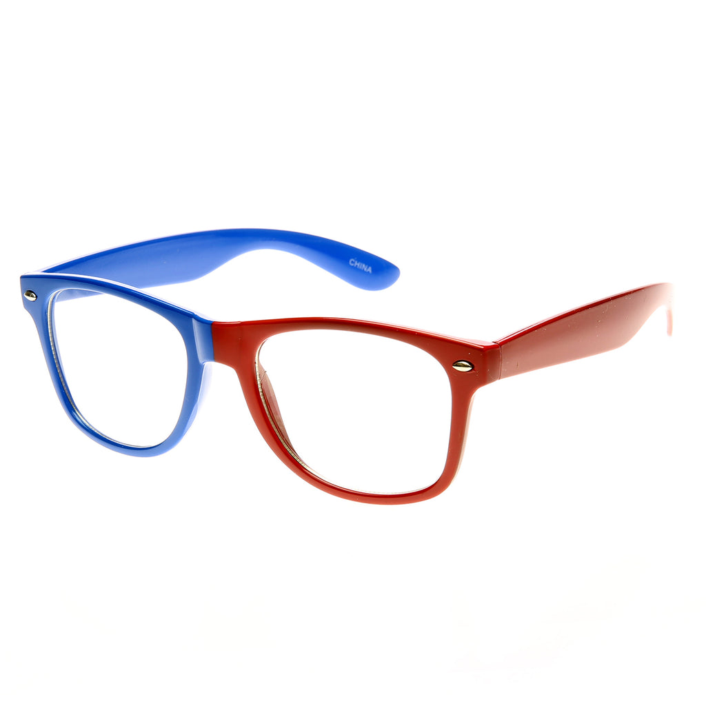 Blue-Red Clear Lens