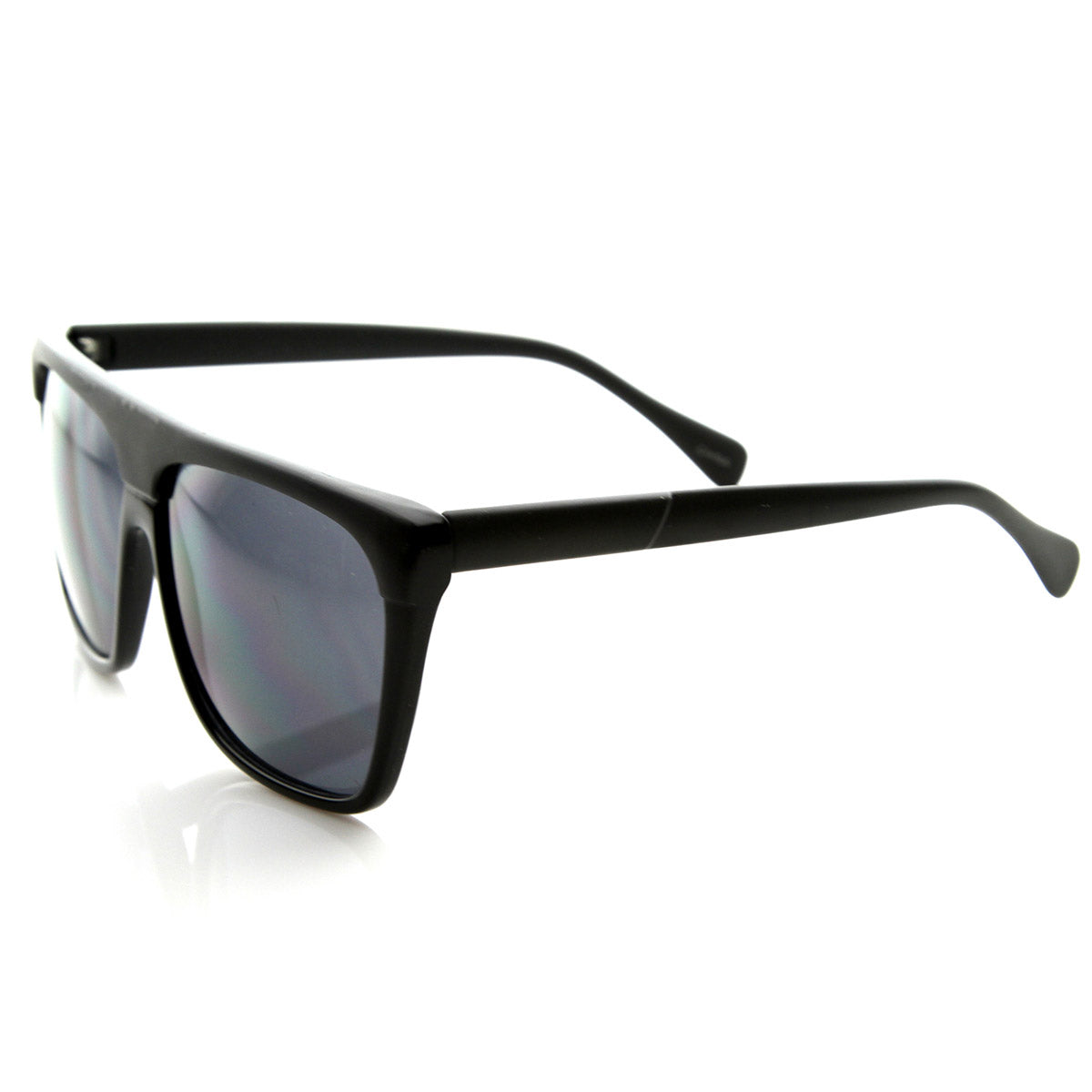 Classic Retro Fashion Large Square Flat Top Aviator Sunglasses ...
