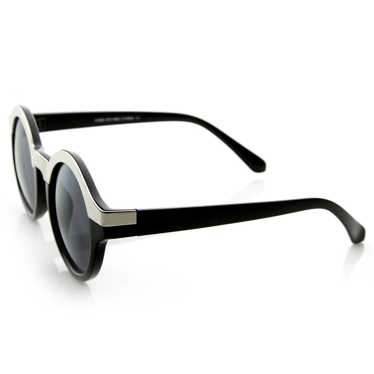 Vintage Inspired Retro Fashion Round Horned Circle Sunglasses