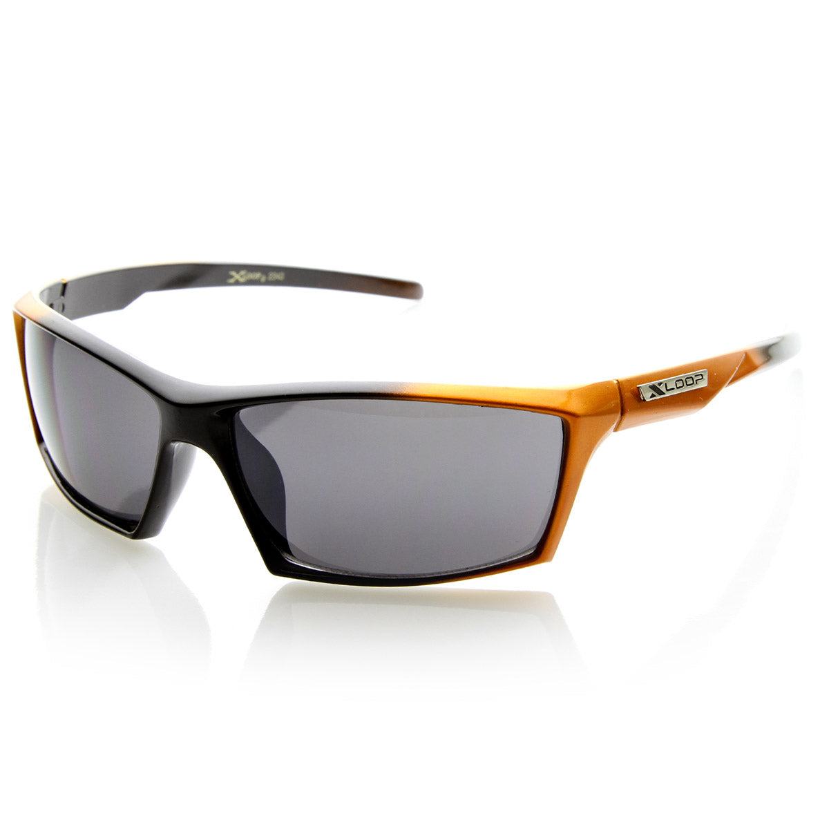 X-Loop - Two-Tone Modified Square Frame Xloop Sports Sunglasses