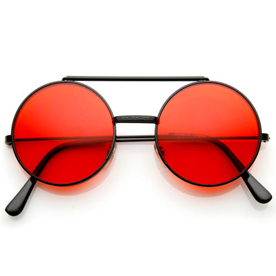 Steampunk Mirrored Lens Round Circle Flip Up Frame Sunglasses 8794 |  Sunglasses, Steampunk mirror, Mirrored lens