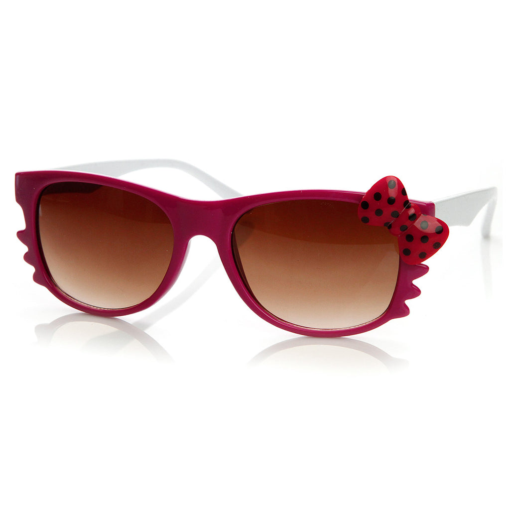 Pink-White Red Bow
