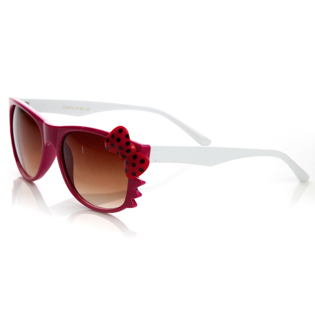 Pink-White Red Bow