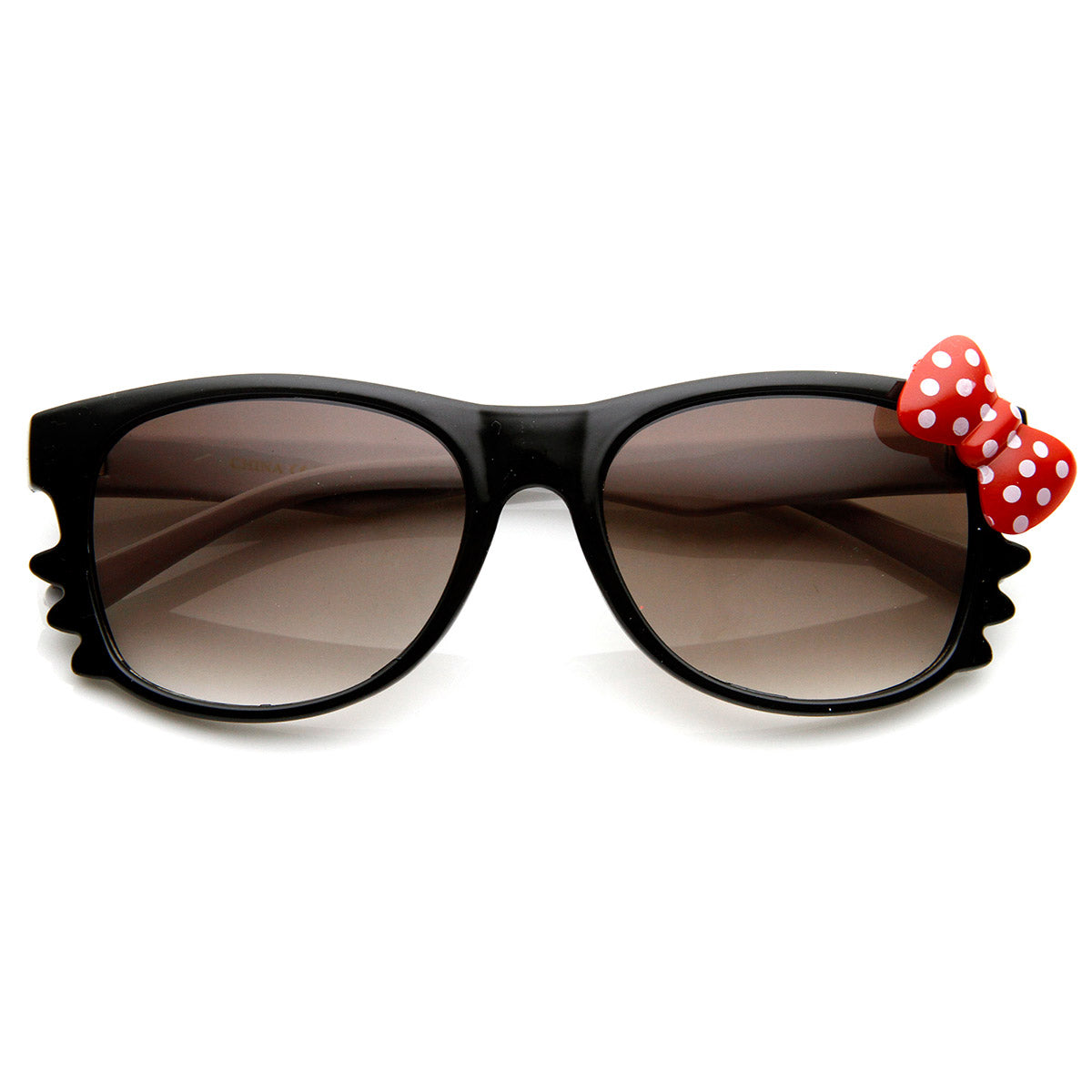 Black-White Red Bow