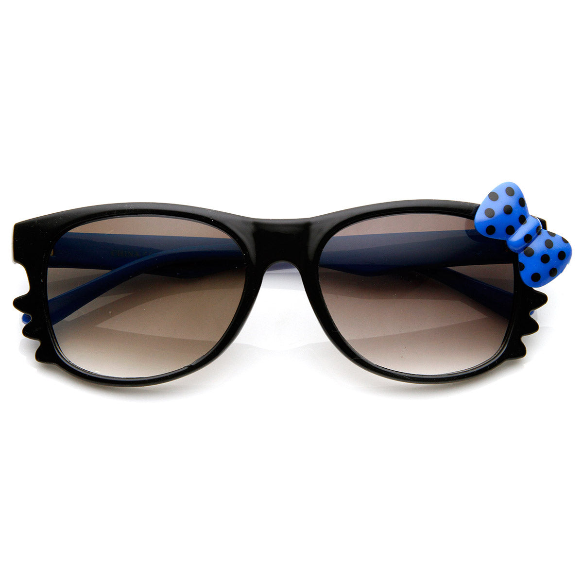 Black-Blue Blue Bow