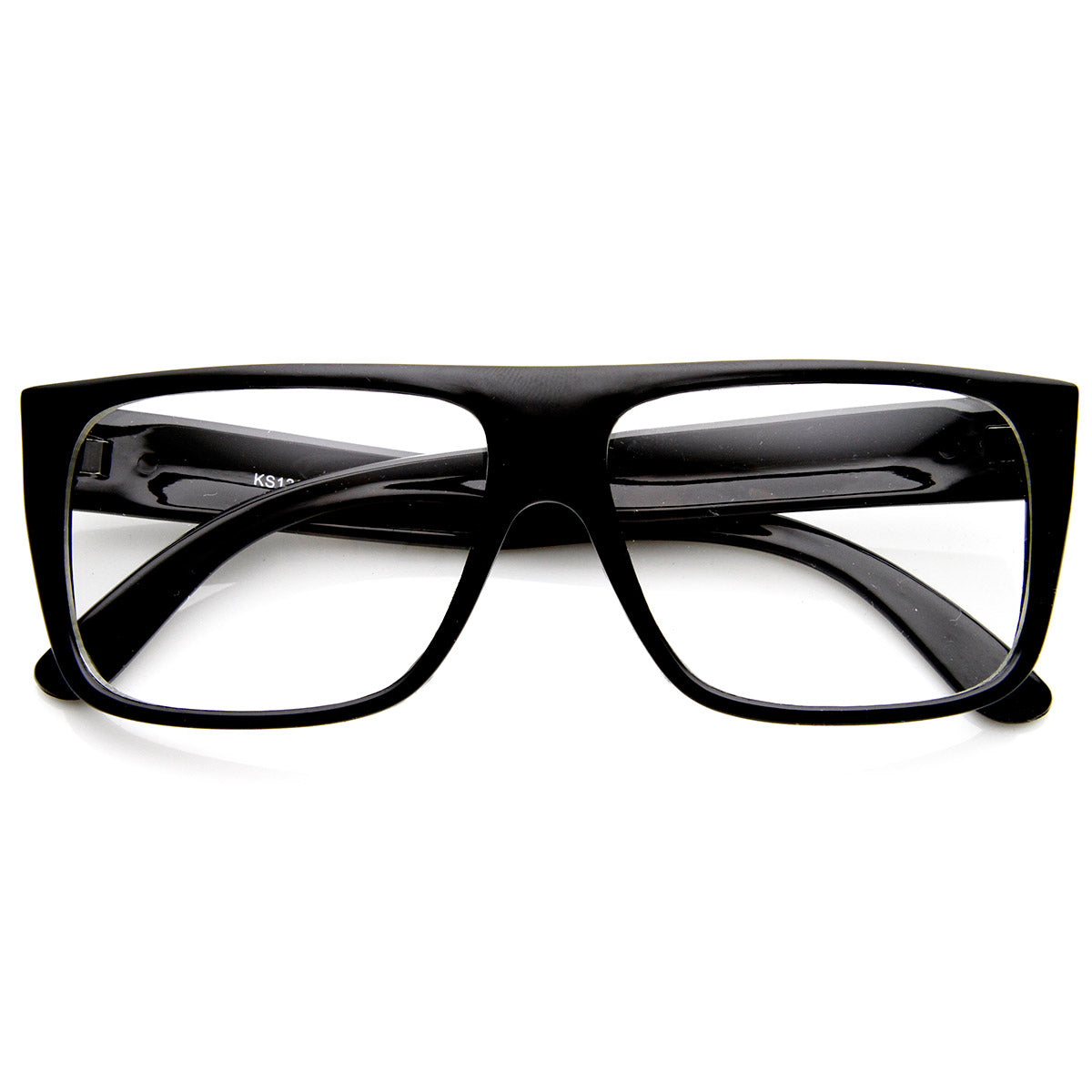 Casual Fashion Basic Rectangular Flat Top Clear Lens Glasses