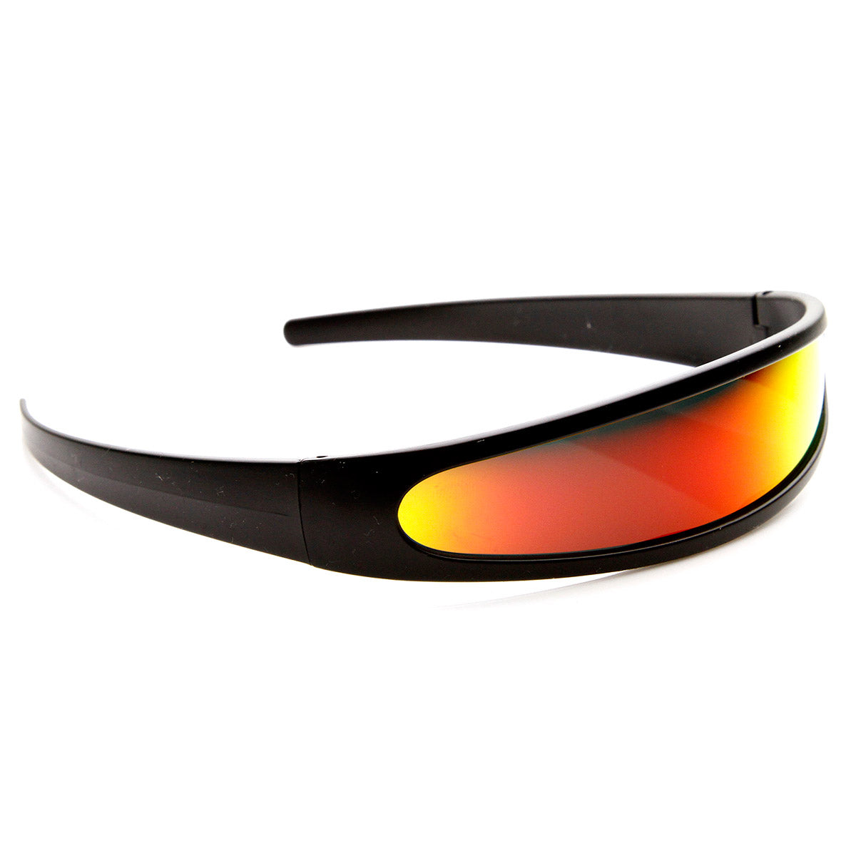 Silver Flame Arm Rectangular Sunglasses
