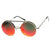 Limited Edition Red Mirror Flip-Up Lens Round Circle Django Sunglasses