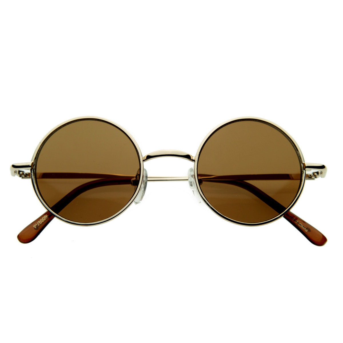 Gafas de sol de artista redondas retro vintage de metal