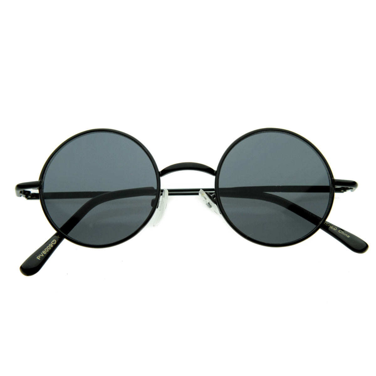 Gafas de sol de artista redondas retro vintage de metal