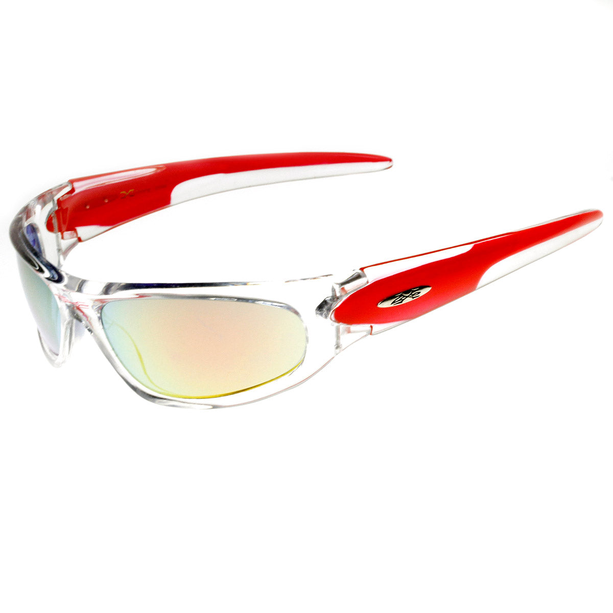 X Loop Brand Two Tone Wraparound Sports Sunglasses Sunglass La