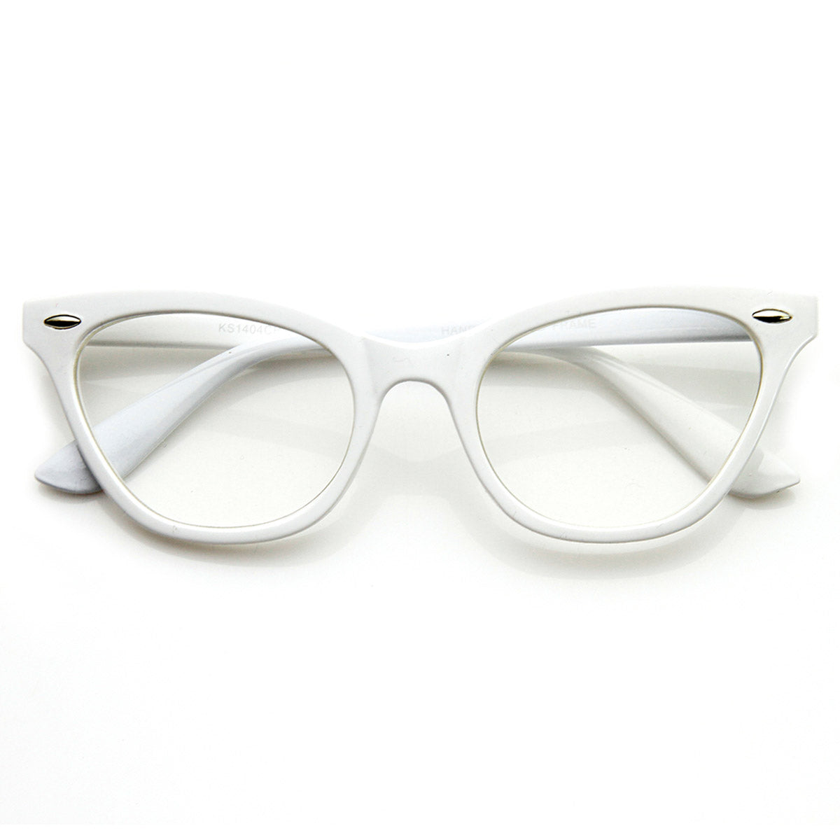 Womens Eyewear Fashion 60s Era Clear Lens Cat Eye Glasses Womens Eyewear Fashion 60s Era Clear Lens Cat Eye Glasses