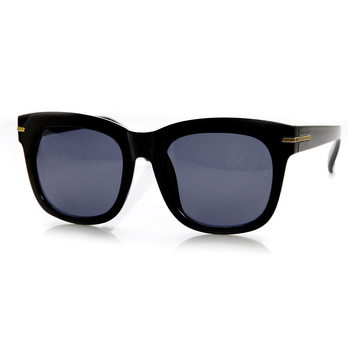 Womens Oversize Bold Rim Mod Horn Rimmed Sunglasses - sunglass.la